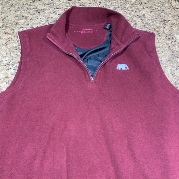 EUC Carnoustie Golf Vest Maroon With Elephant Medium - Picture 5 of 6